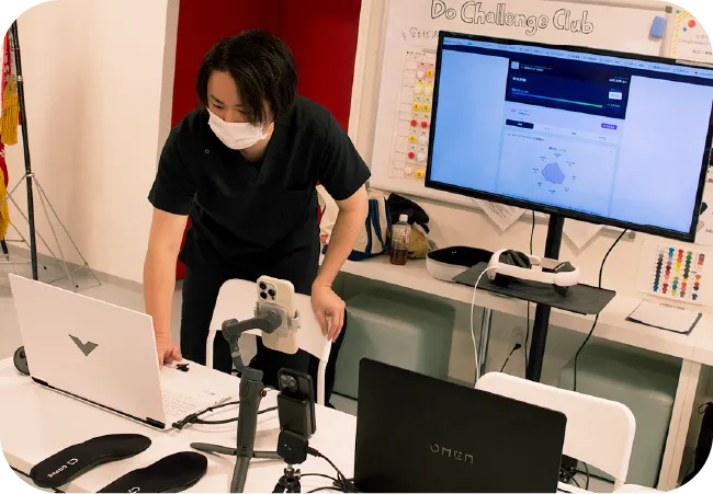 測定の様子